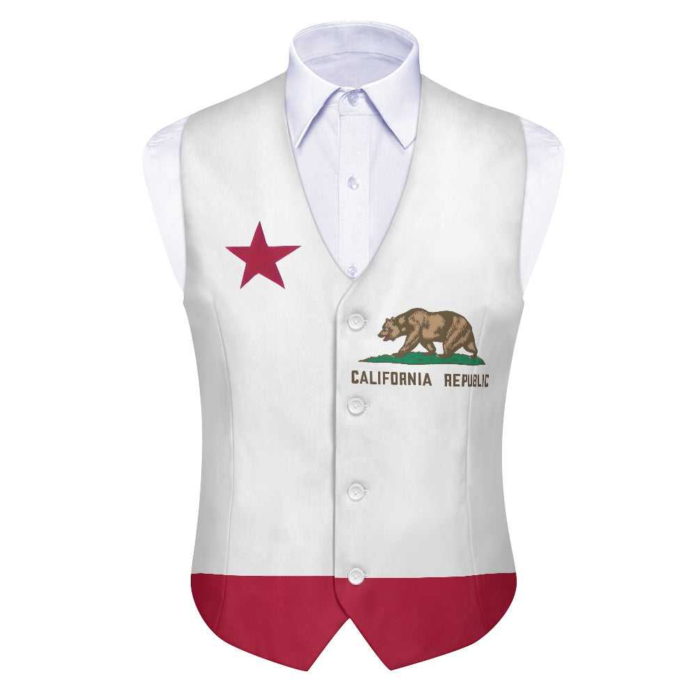 California Flag Suit vest jacket