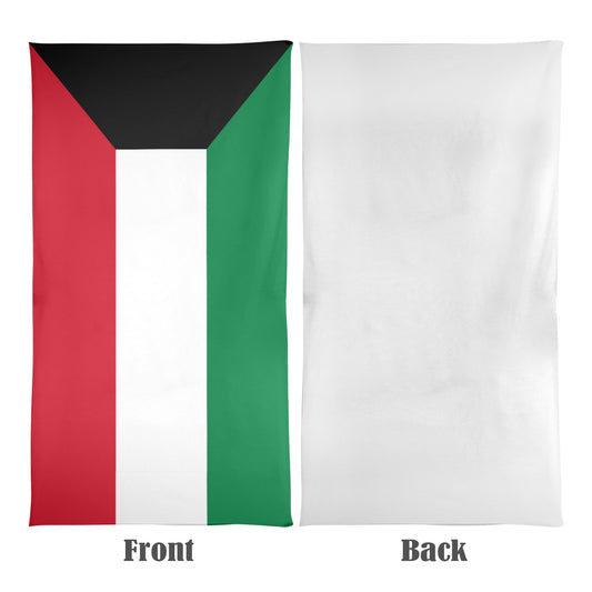 Kuwait Flag Beach Towel 31"x71" (Made in USA)