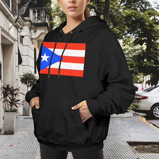 Puerto Rico Flag Women's Hoodie Made in the USA