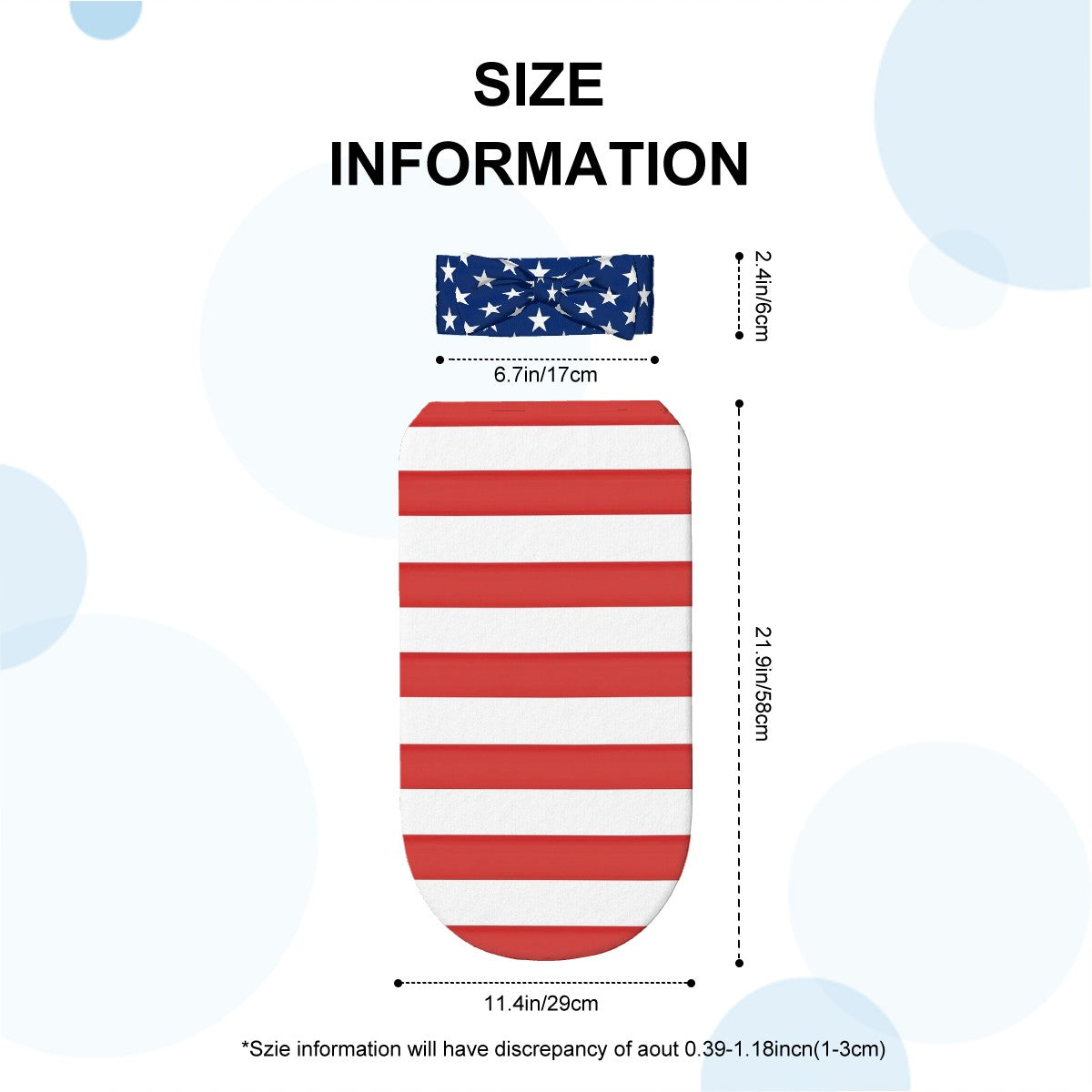 USA/American Flag Inspired Baby Swaddle Sack with Baby Headband
