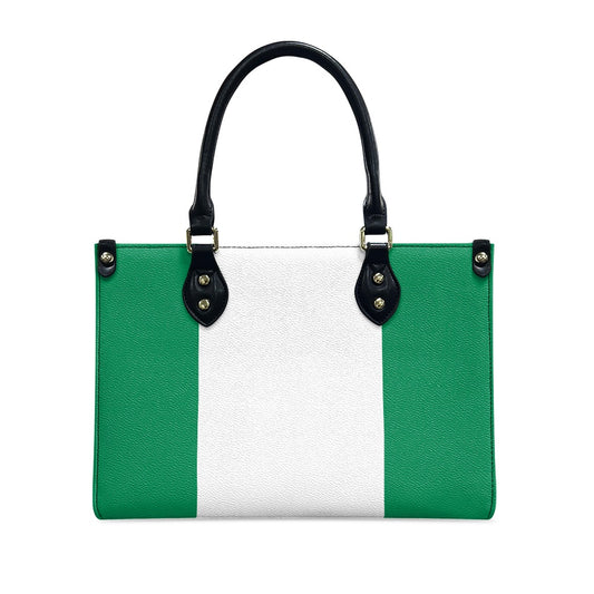 Nigeria Flag Bag With Swagger – PU Leather Purse for Daily Matter - Luv My Flag