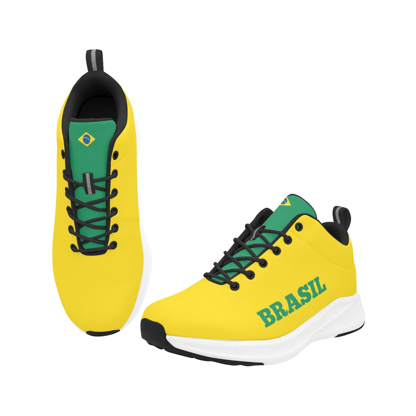 Brazil Flag Inspired Men's Alpha Running Shoes
