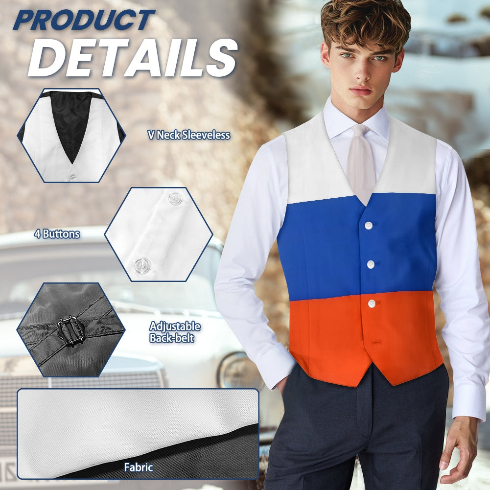 Russia Flag Suit vest jacket
