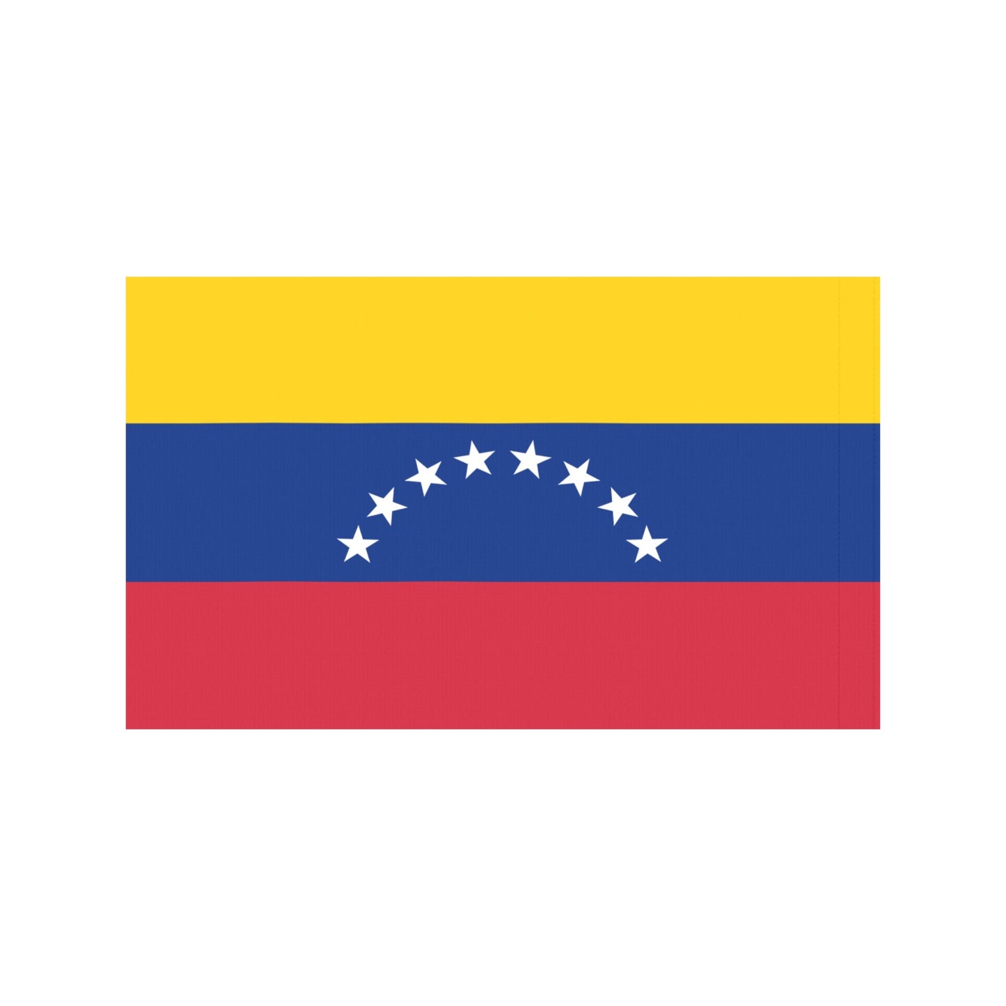 Luv My Flag Venezuela flag with vibrant yellow, blue, red.