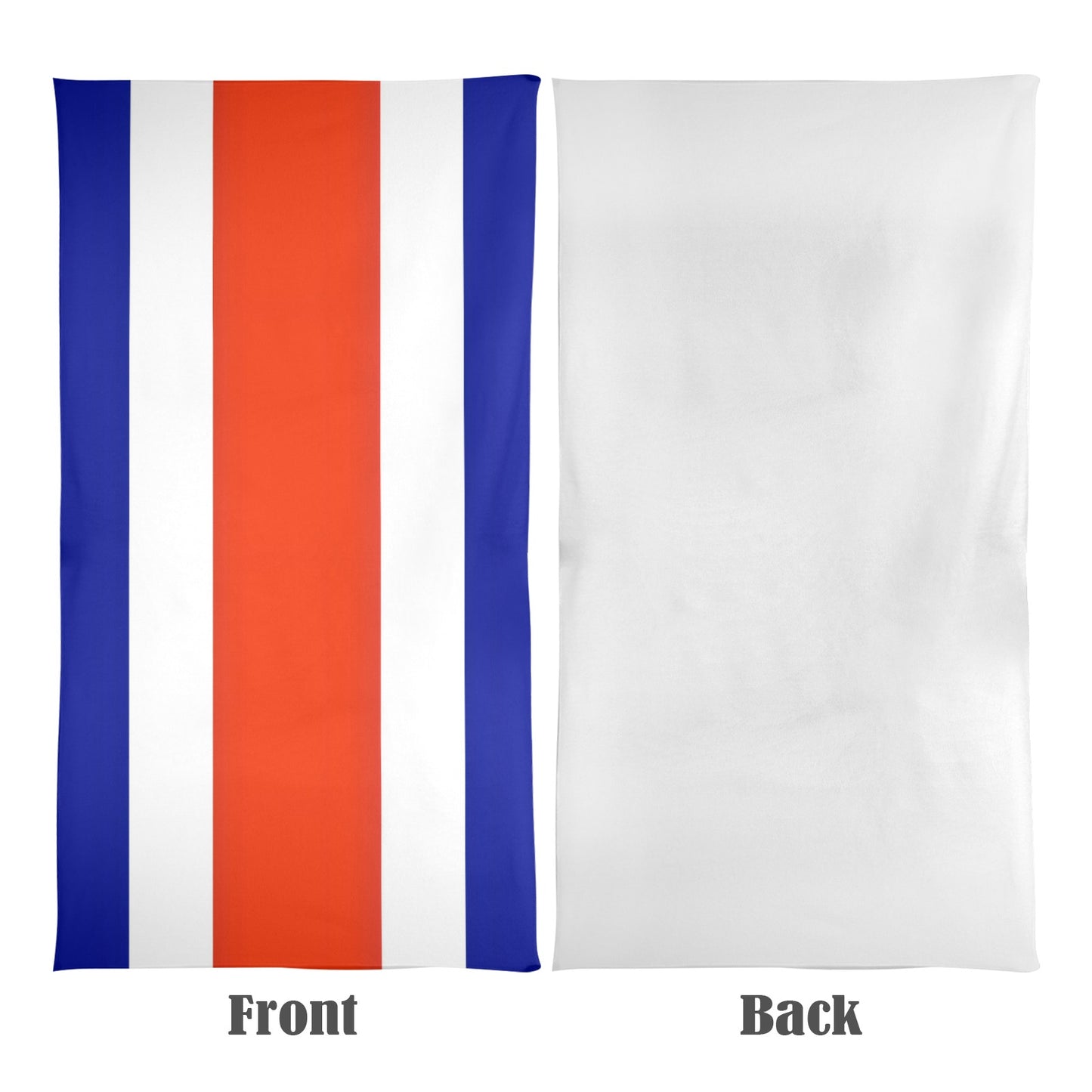Costa Rica Flag Beach Towel 31"x71" (Made in USA)