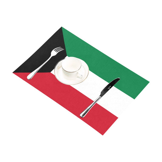 Kuwait Flag Placemats 12" x 18" (Set of 6)