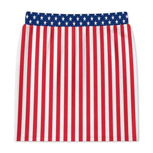 USA/American Flag Inspired Women's Mini Skirt