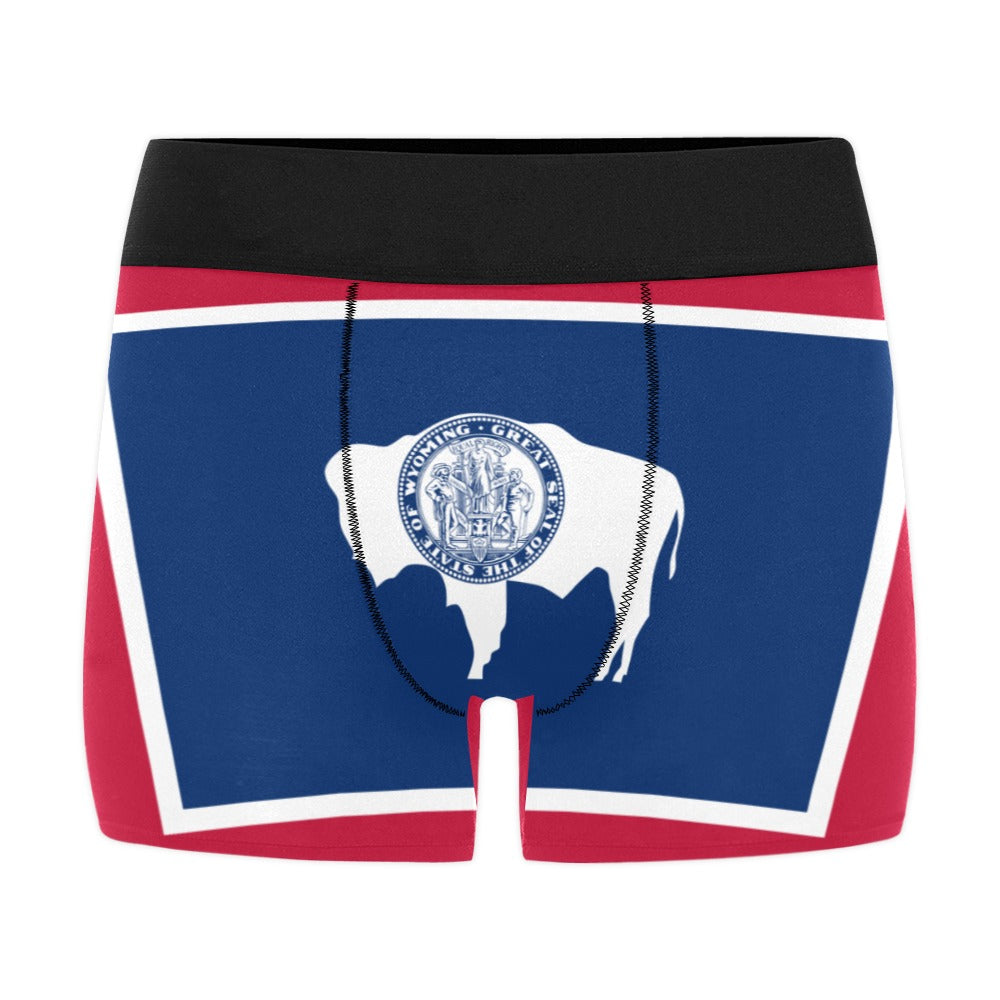 Wyoming Flag Inspired Mens Boxer Briefs Made in the USA