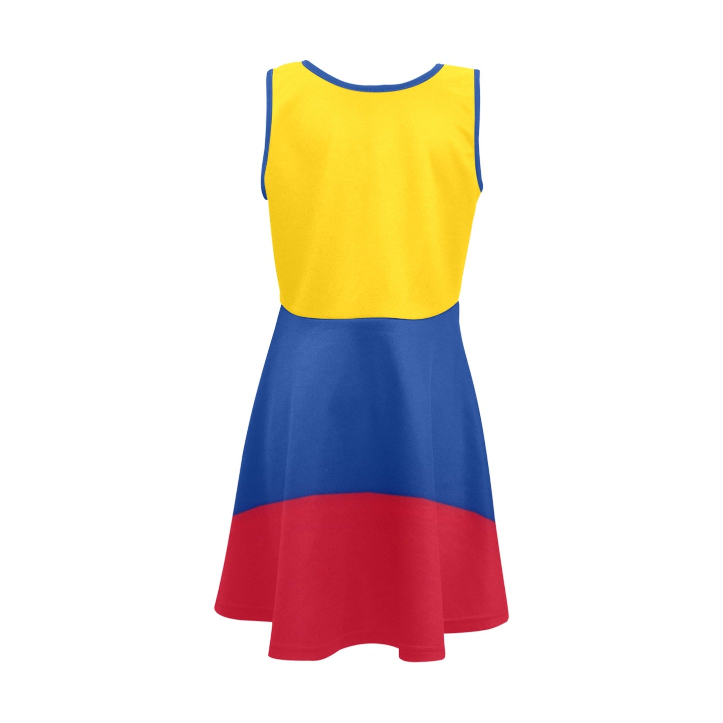 Colombia Flag Inspired Girls' Sleeveless Sundress | Ships from USA