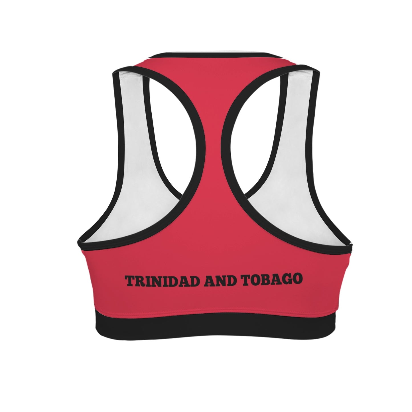 Trinidad and Tobago Flag Racerback Sports Bra