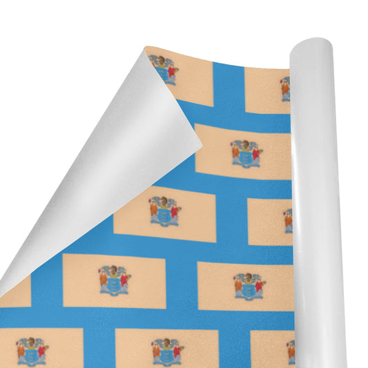 New Jersey Flag Inspired Custom Gift Wrapping Paper 58"x 22.5" (4 Rolls)
