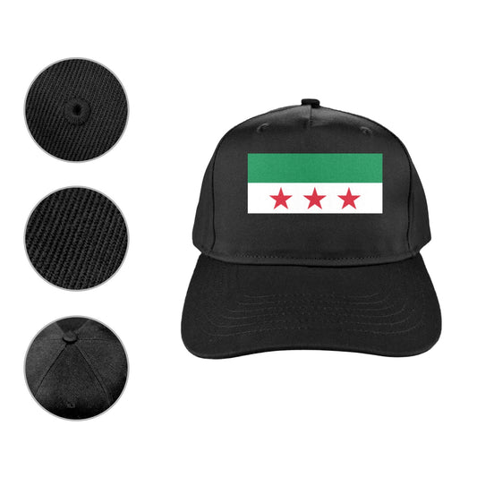 Syria Flag Inspired Baseball Cap | Printed in the USA