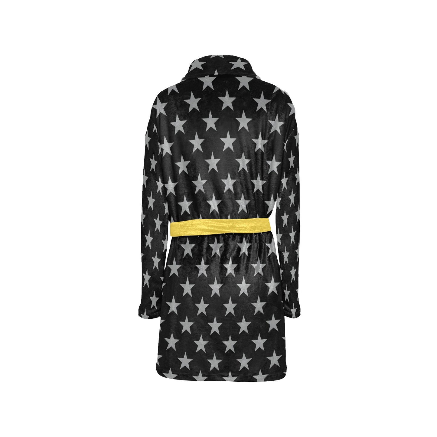 Thin Gold Line Flag Inspired Women's Fleece Robe
