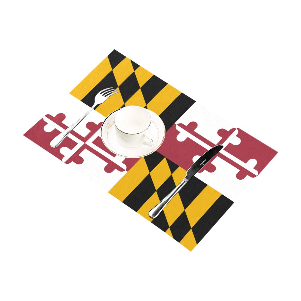Maryland Flag Placemats 12" x 18" (Set of 6)