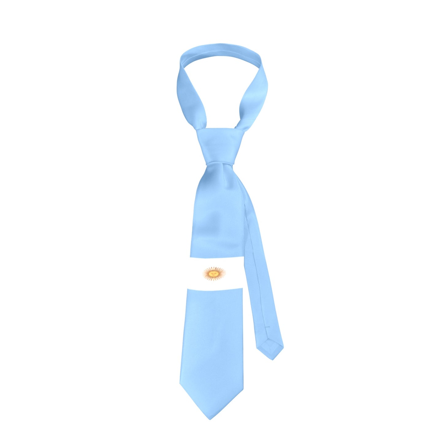 Argentina Flag Inspired Classic Necktie (Two Sides)