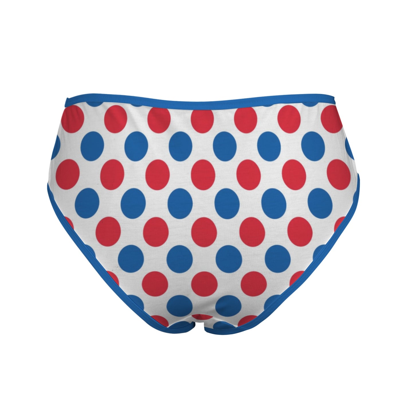 USA/American Flag Inspired Polka Dot Pattern Women's High Waisted Brief