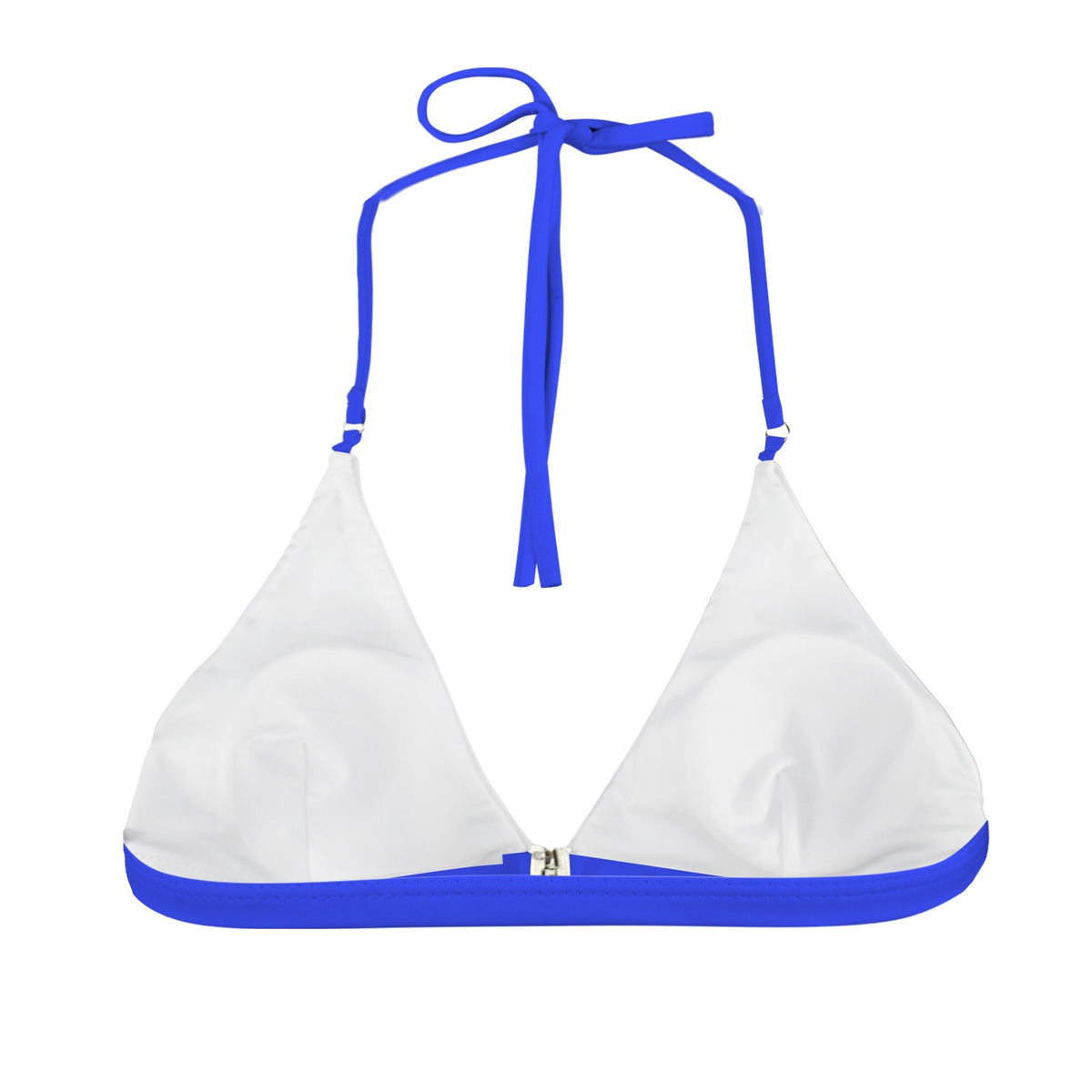 Thin Blue Line Flag Inspired Style-2 Front Buckle Triangle Bikini Top