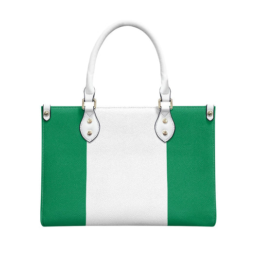 Nigeria Flag Bag With Swagger – PU Leather Purse for Daily Matter - Luv My Flag