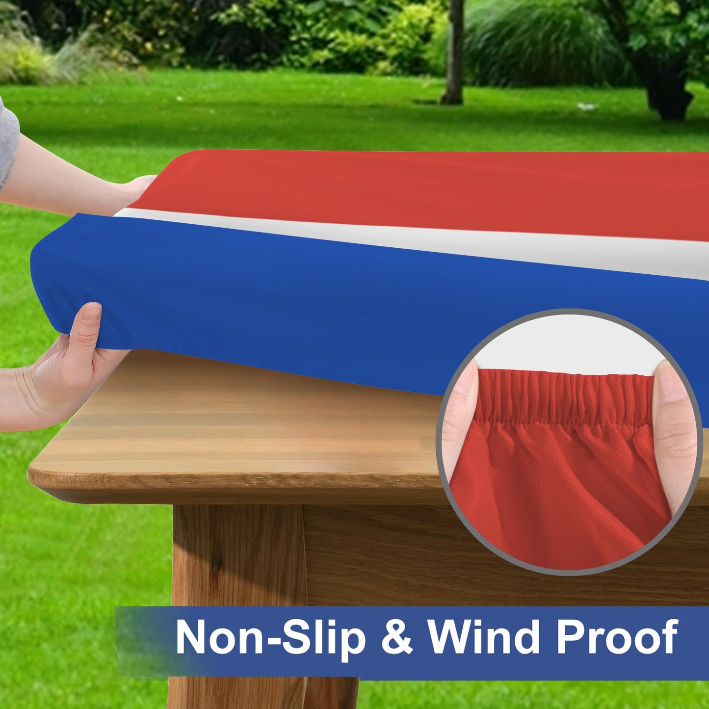 Paraguay Flag Picnic Table Cover (72" x 30") (Made in the USA)