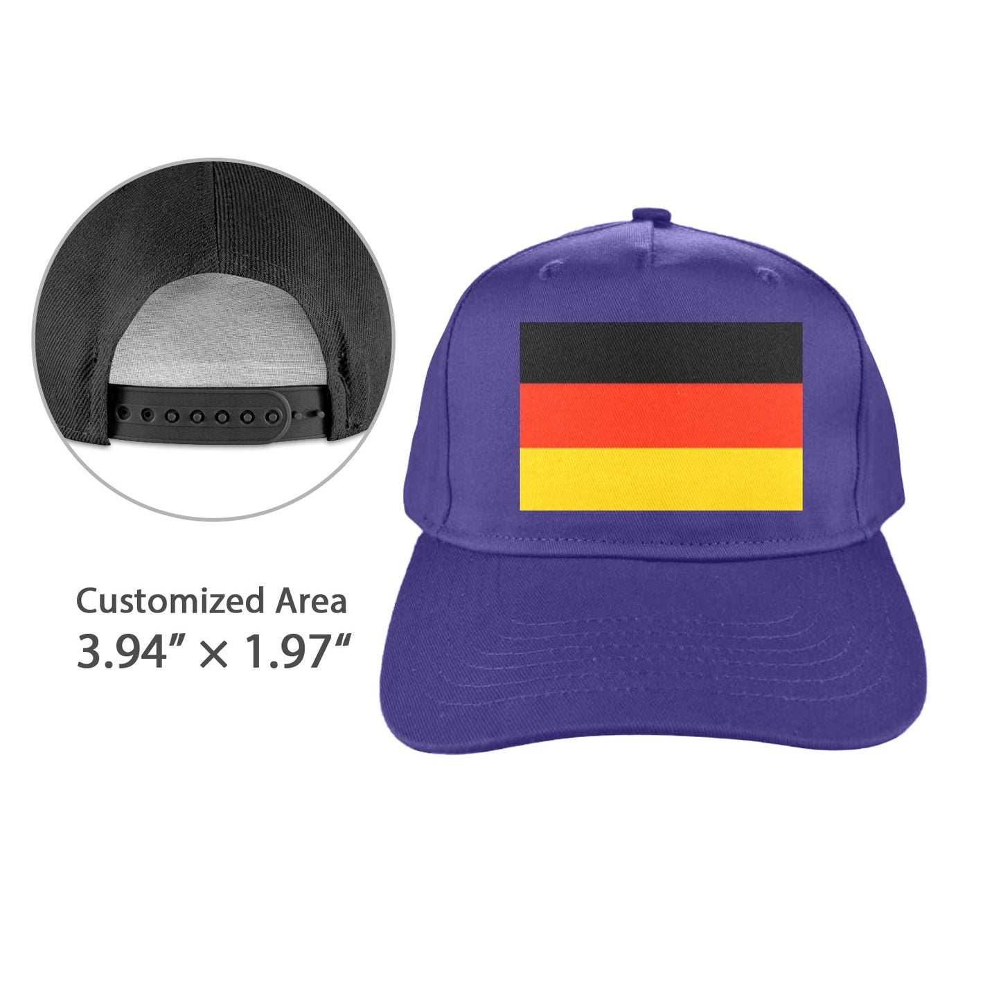 Germany Flag Baseball Cap (Made in USA)
