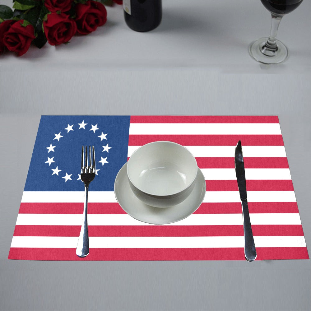 Betsy Ross Flag Placemats 12" x 18" (Set of 6)