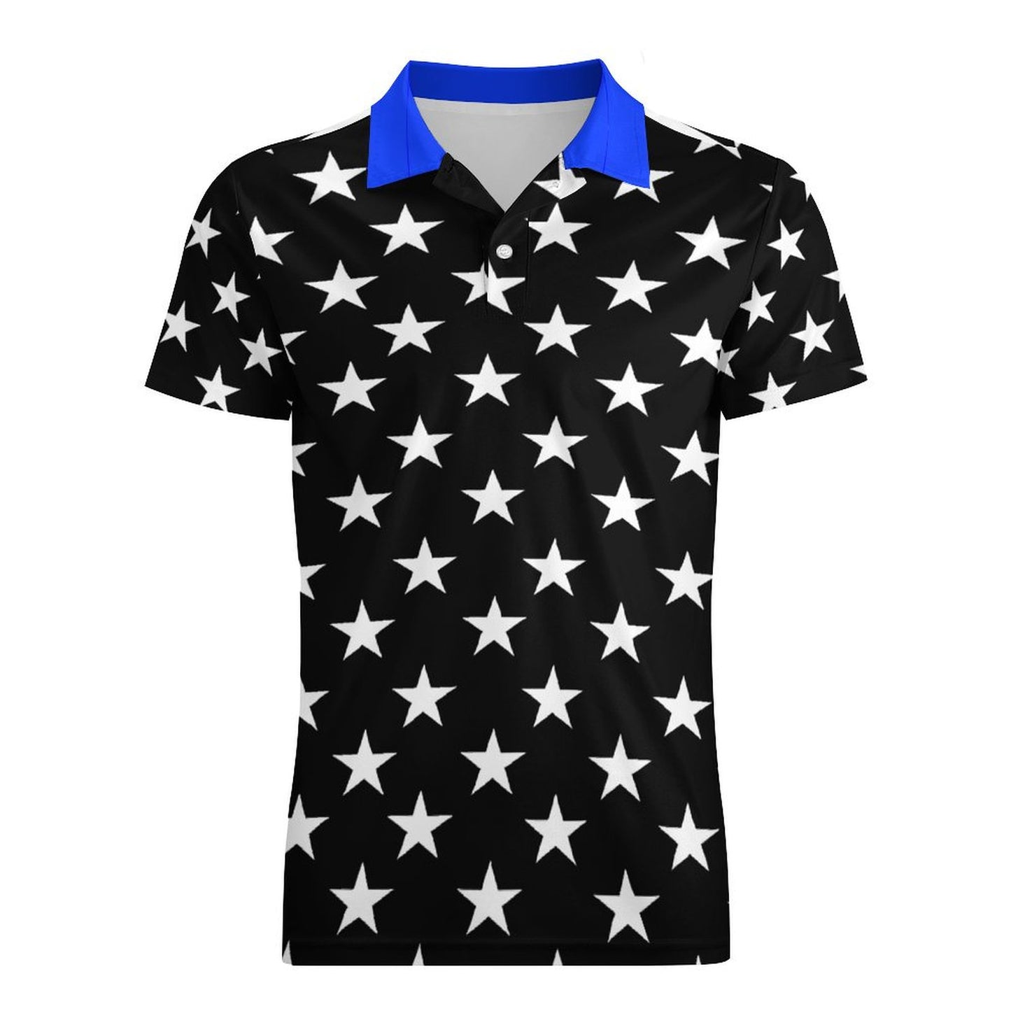 Thin Blue Line Flag Inspired Men’s Premium Ice Silk Polo Shirt
