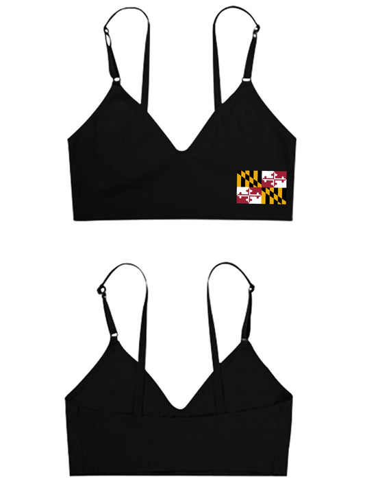 Maryland Flag Women's Seamless Bra | Ships from USA