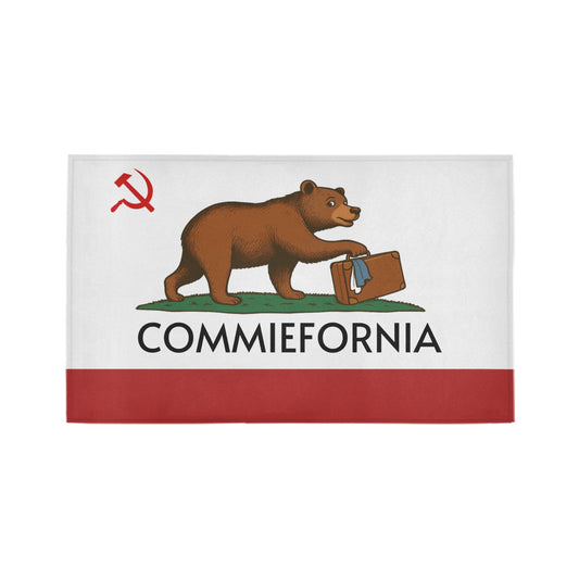 Commiefornia (California Flag Inspired) Doormat 30" x 18" (Sponge Material)