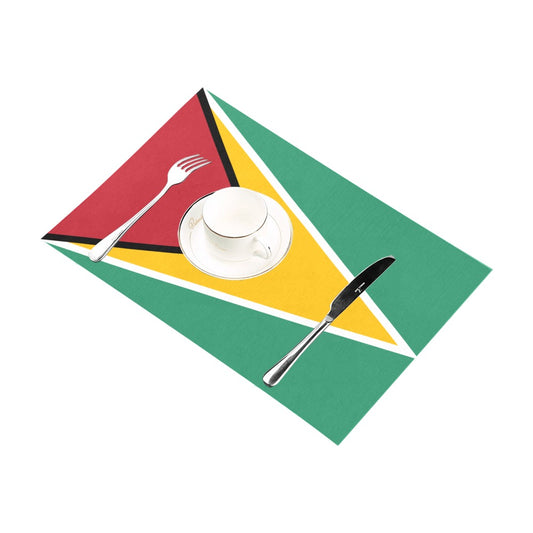 Guyana Flag Placemats 12" x 18" (Set of 6)