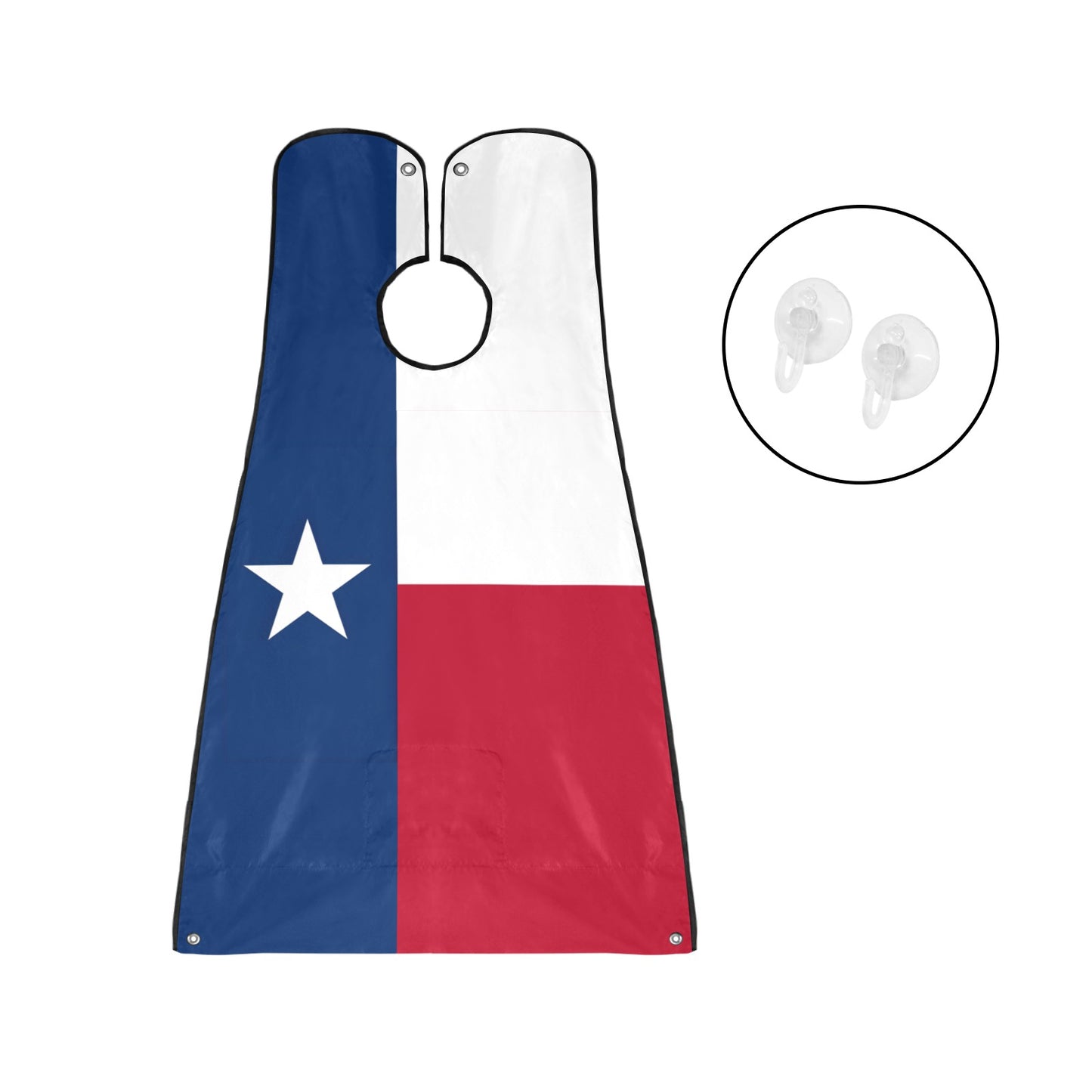 Texas Flag Beard Bib Apron for Men Shaving & Trimming