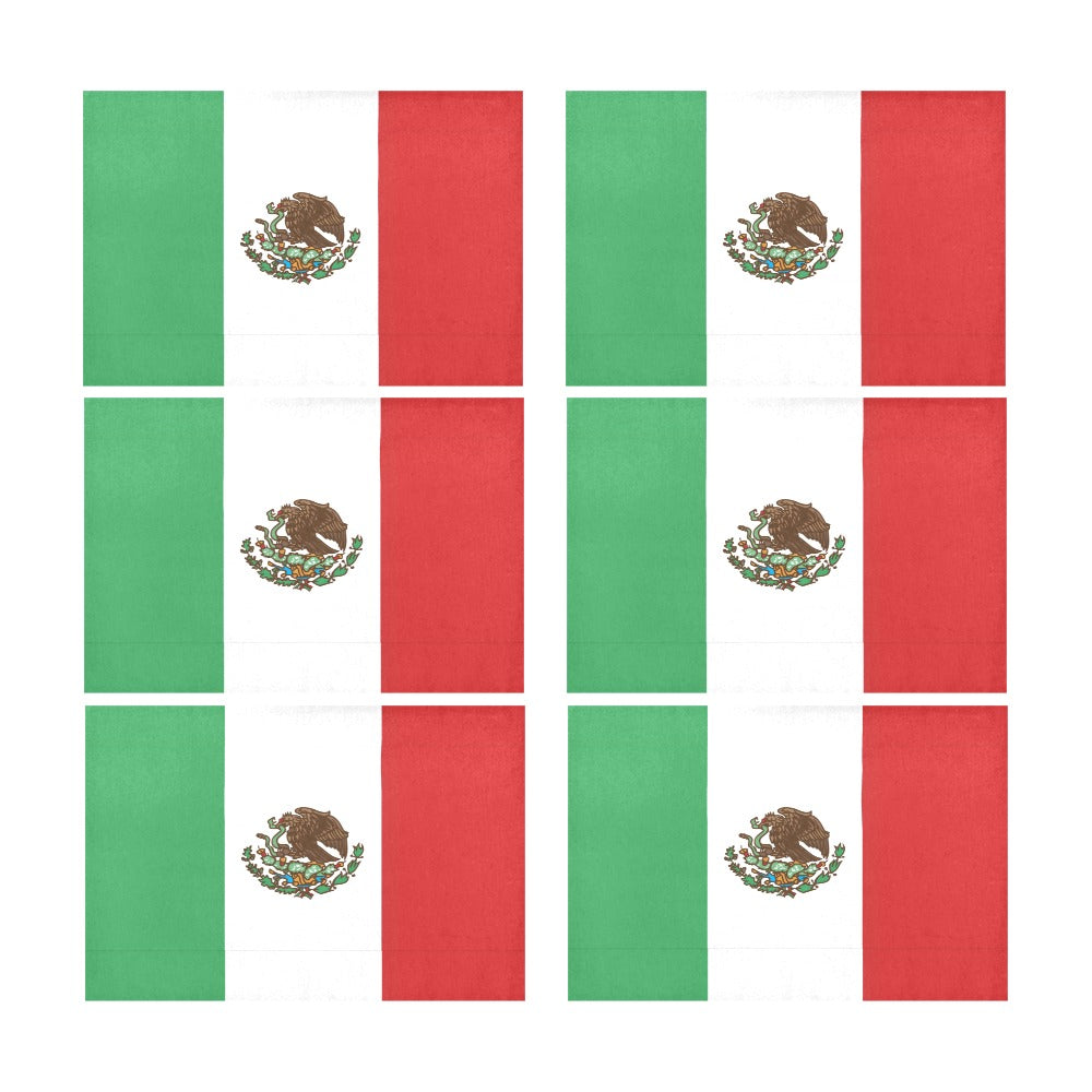 Mexico Flag Placemats 12" x 18" (Set of 6)