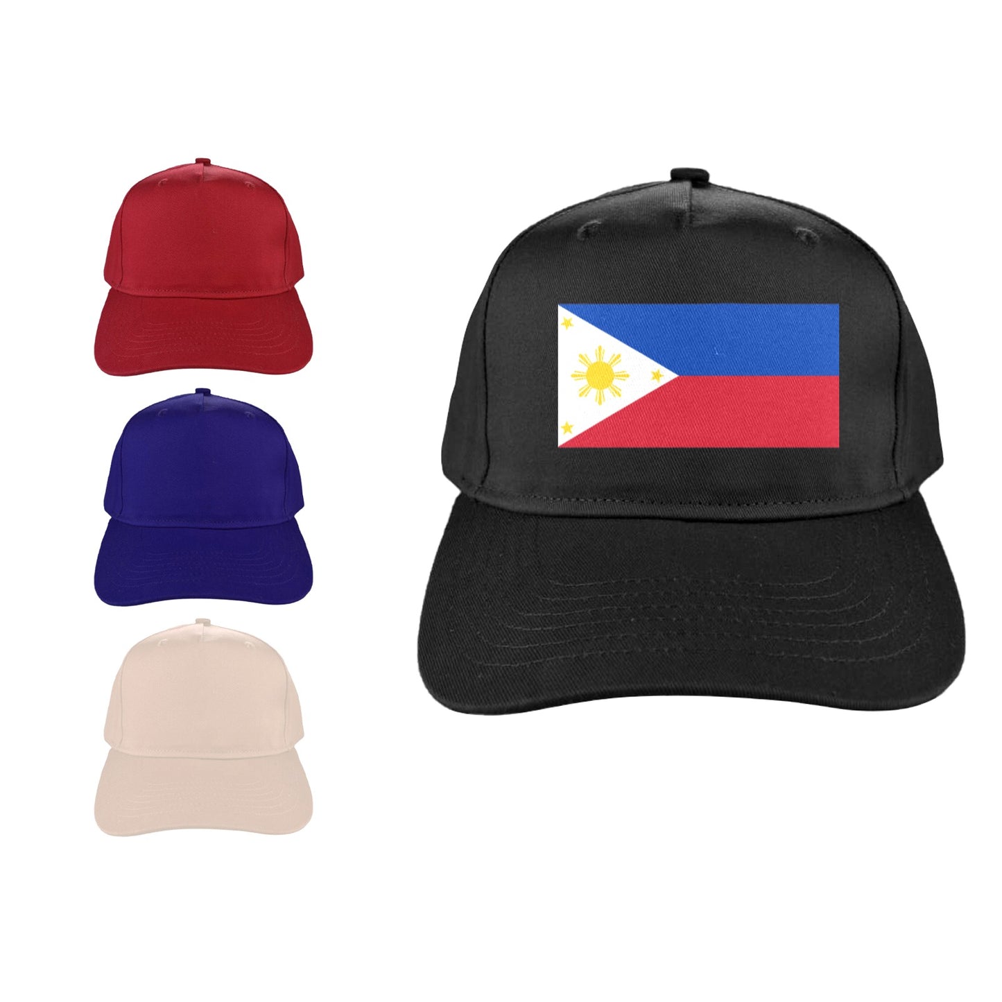 Philippines Flag Baseball Cap (Made in USA)