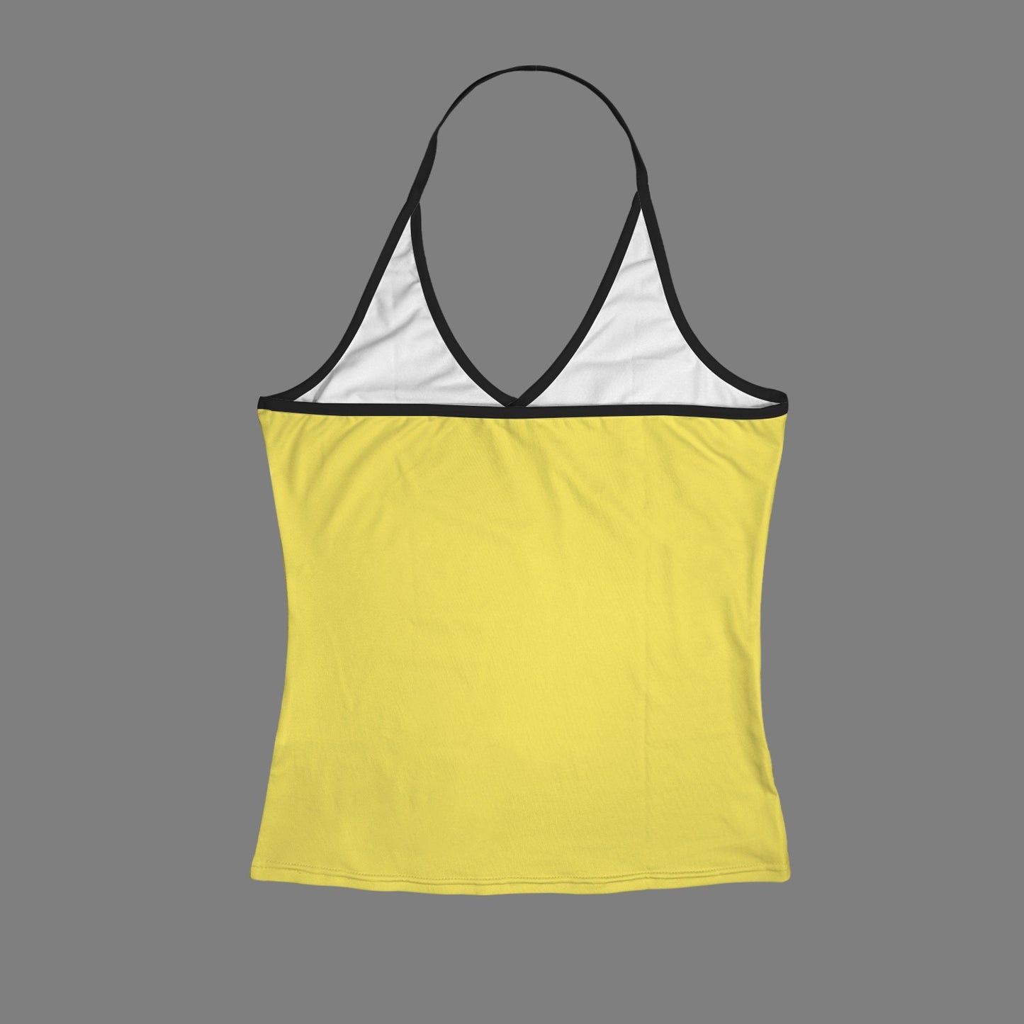 Gadsden Flag Inspired V-neck Halter Open Back Tank Top