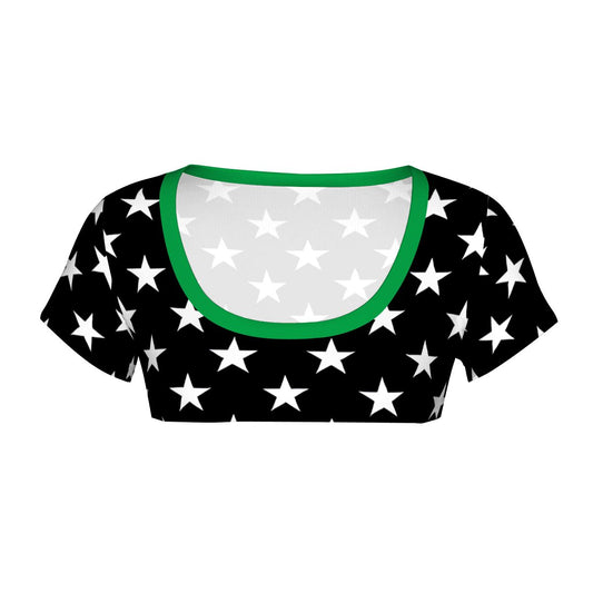 Thin Green Line Flag Inspired Women's 1/2 Cut Short Sleeve T-Shirt