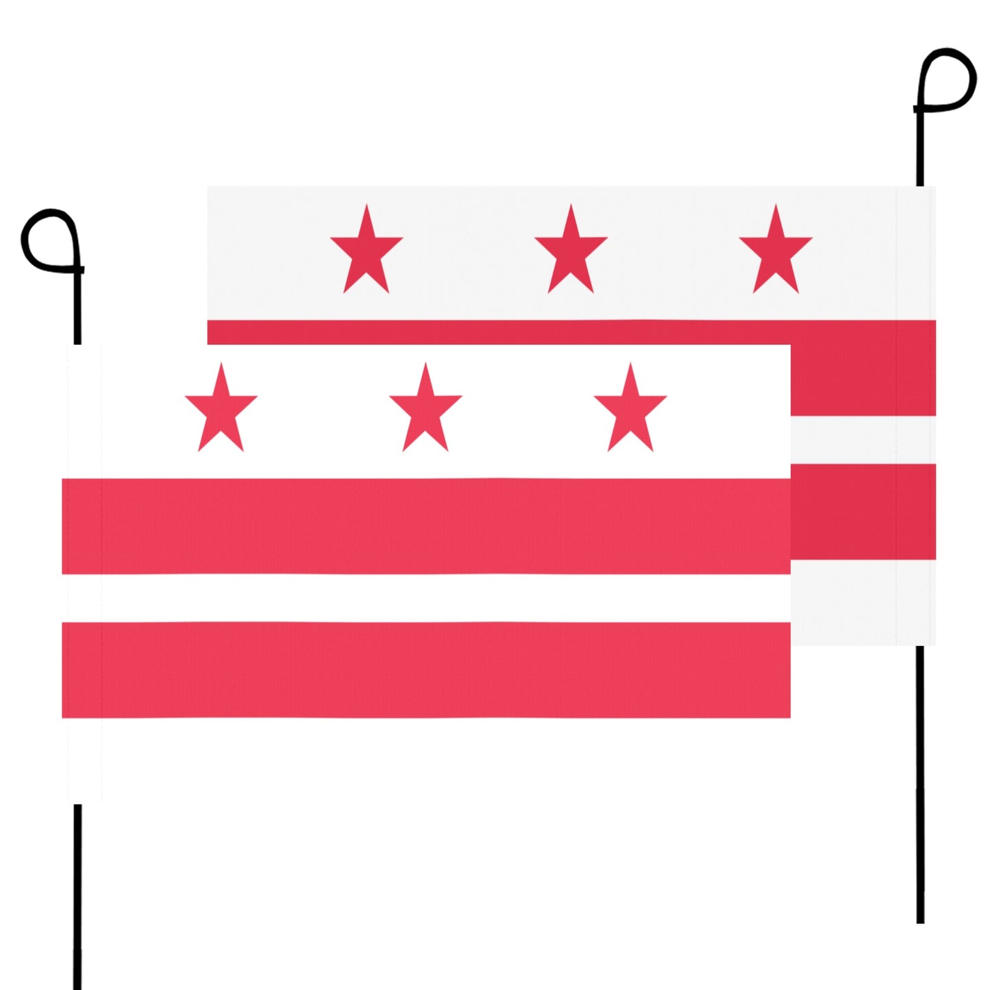 Washington DC flag garden flag, double-sided.