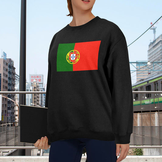 Portugal Flag Unisex Fleece Sweatshirt (Made in the USA)
