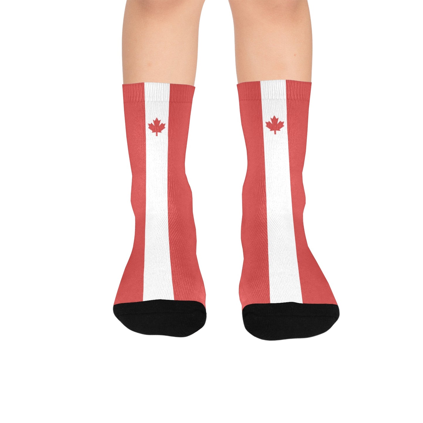 Canada Flag Inspired Kid's Custom Socks (Made in the USA)