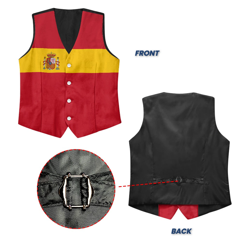 Spain Flag Suit vest jacket