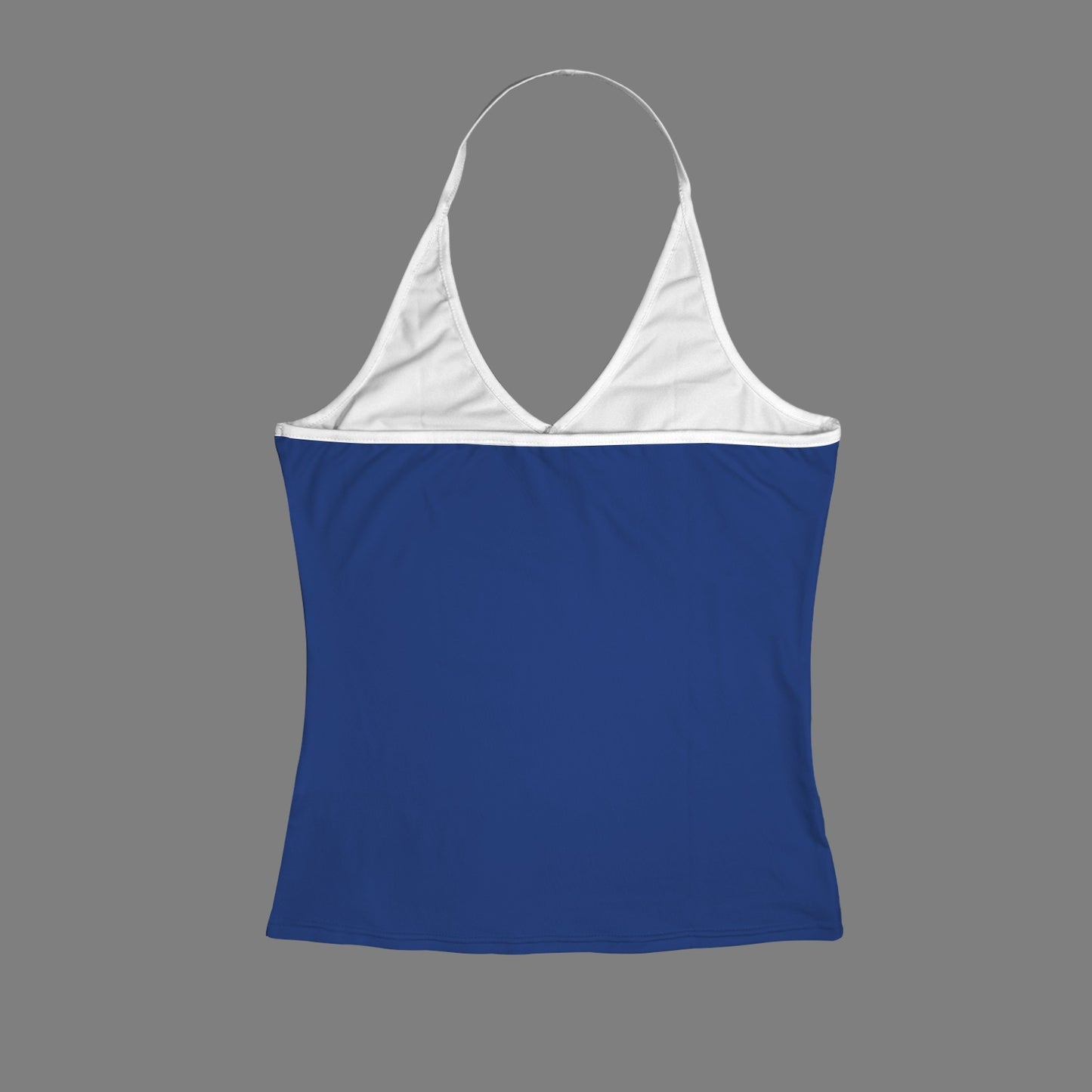 UK/Great Britain Flag Inspired V-neck Halter Open Back Tank Top