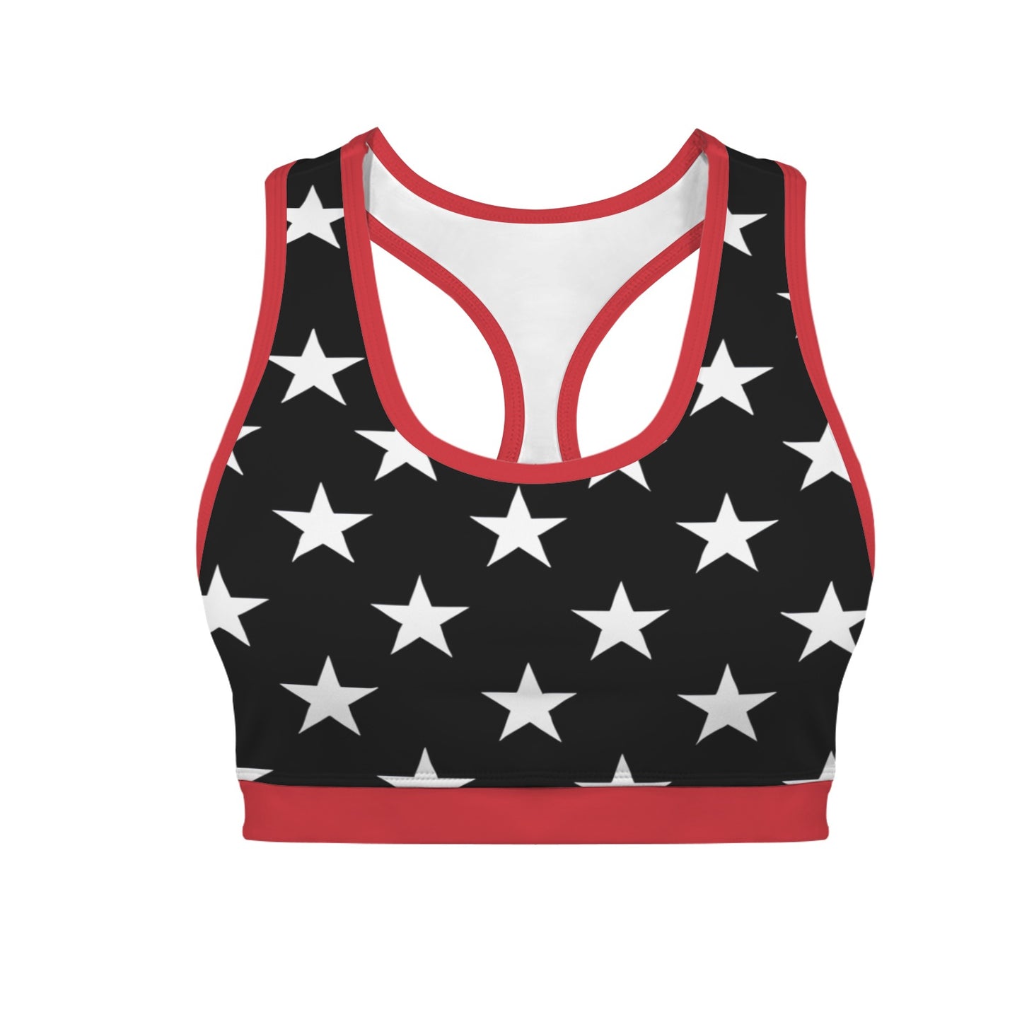 Thin Red Line Flag Racerback Sports Bra