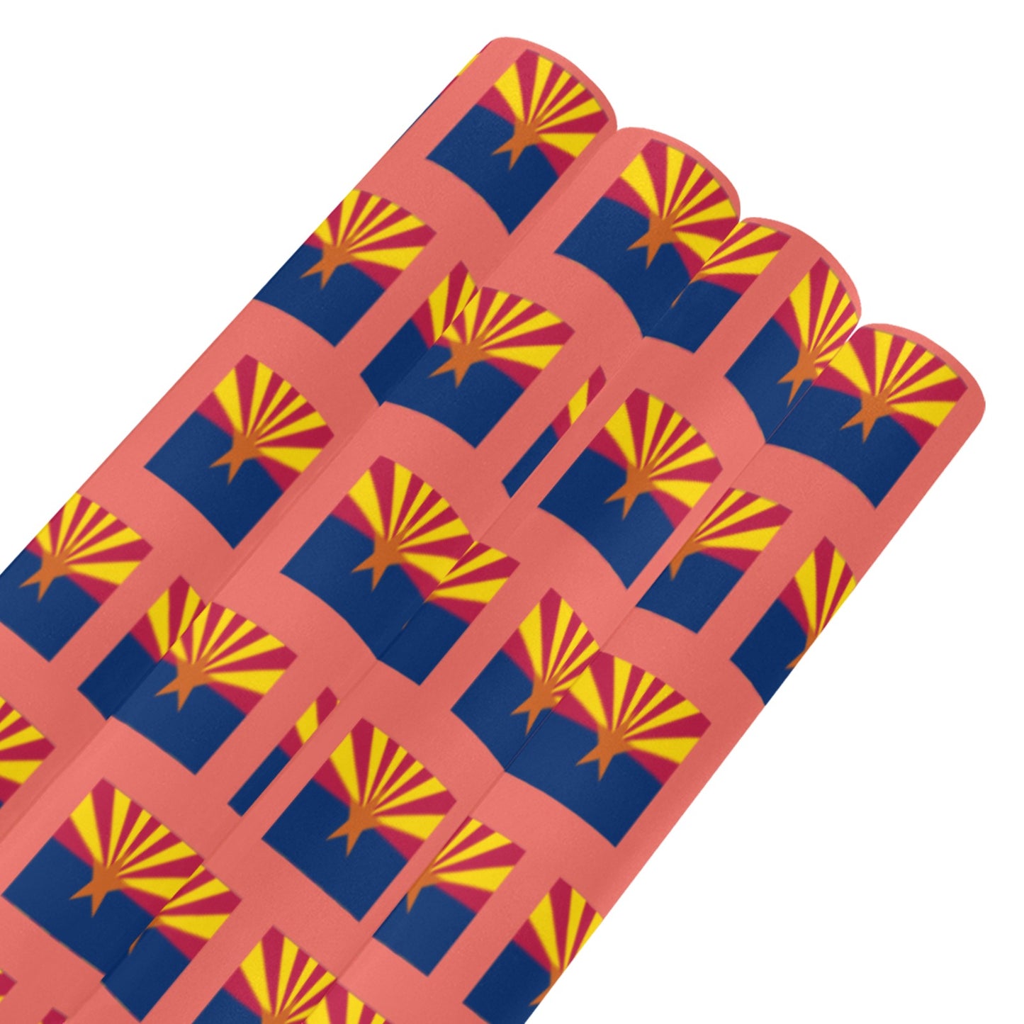 Arizona Flag Custom Gift Wrapping Paper 58"x 22.5" (4 Rolls)