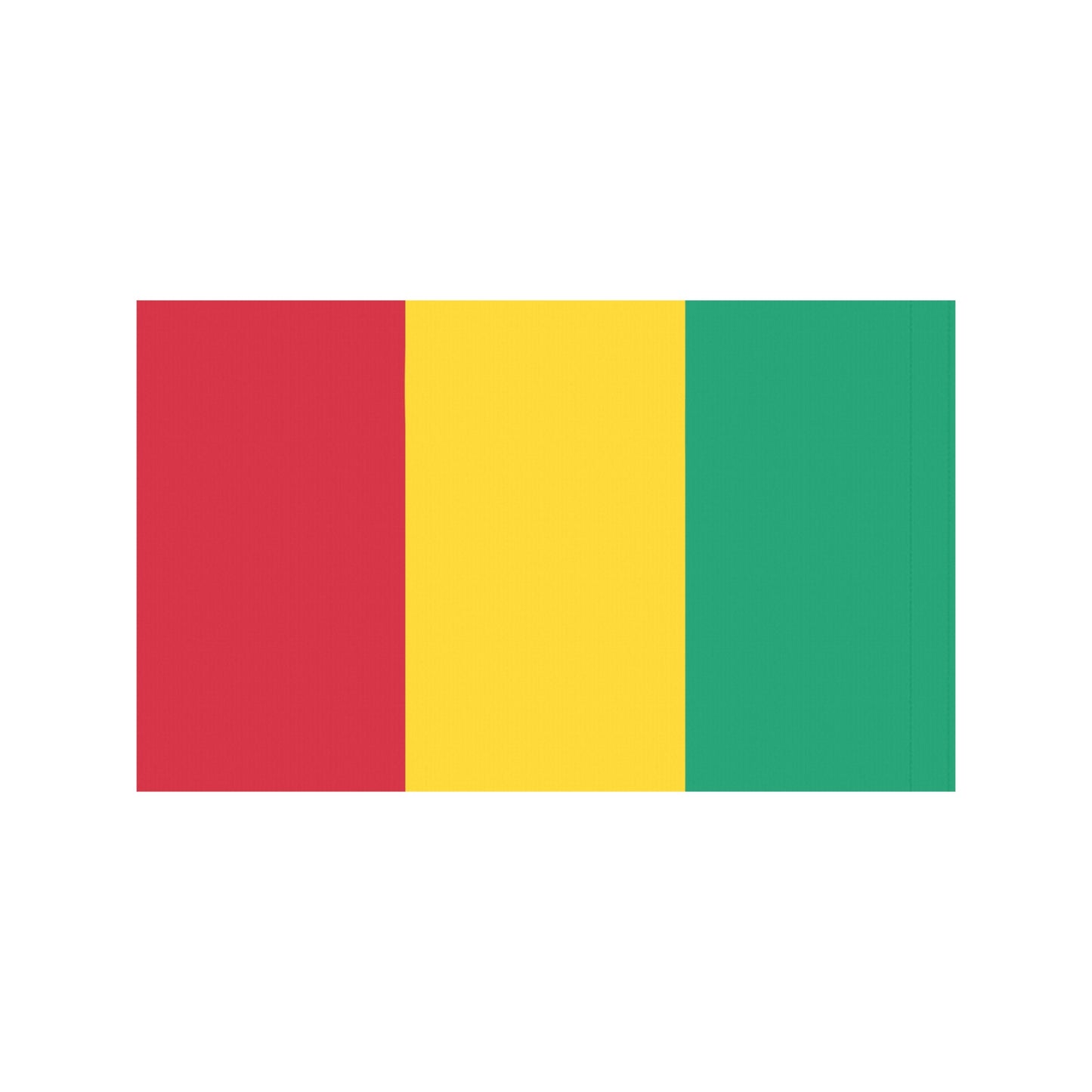 Luv My Flag vertical tricolor flag: red, yellow, green.