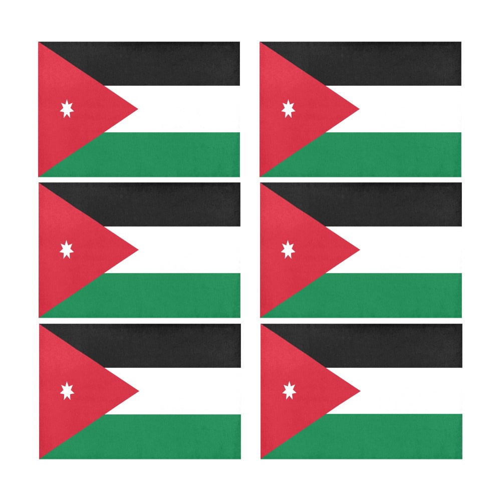 Jordan Flag Placemats 12" x 18" (Set of 6)