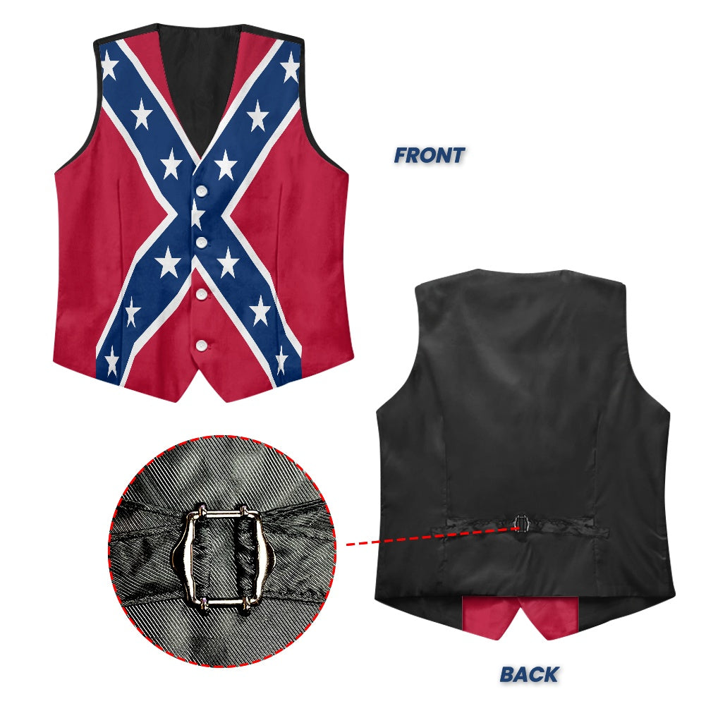 Confederate Battle Flag Suit vest jacket