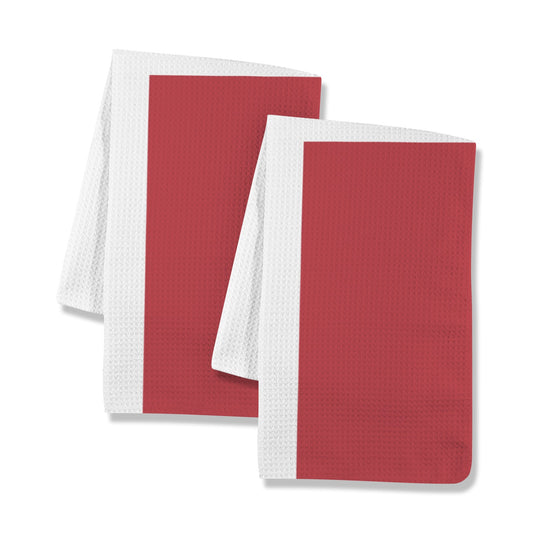 Denmark Flag Inspired Kitchen Towel 40X60cm (Pack of 2) (Made in the USA)