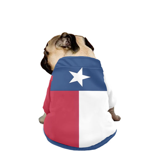 Texas Flag Pet Hooded Sweatshirt