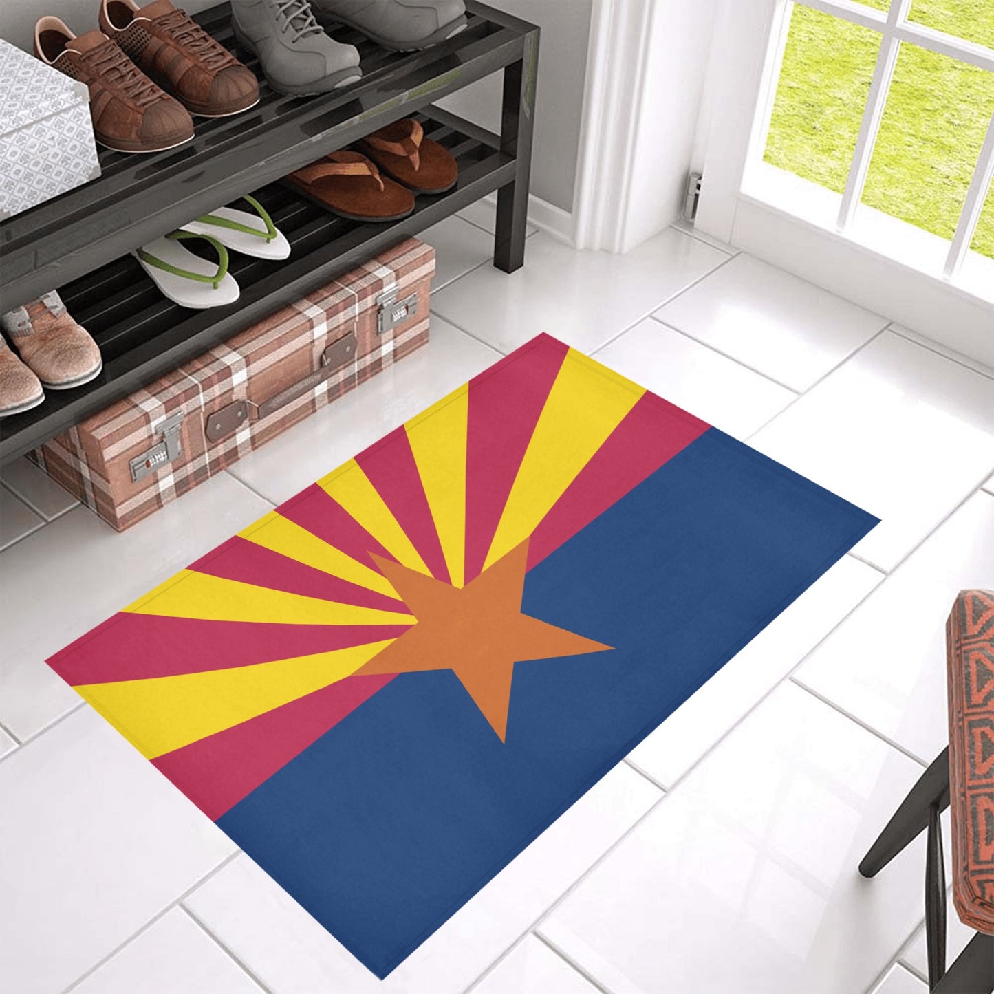 Arizona Flag Inspired Doormat 30" x 18" (Sponge Material)