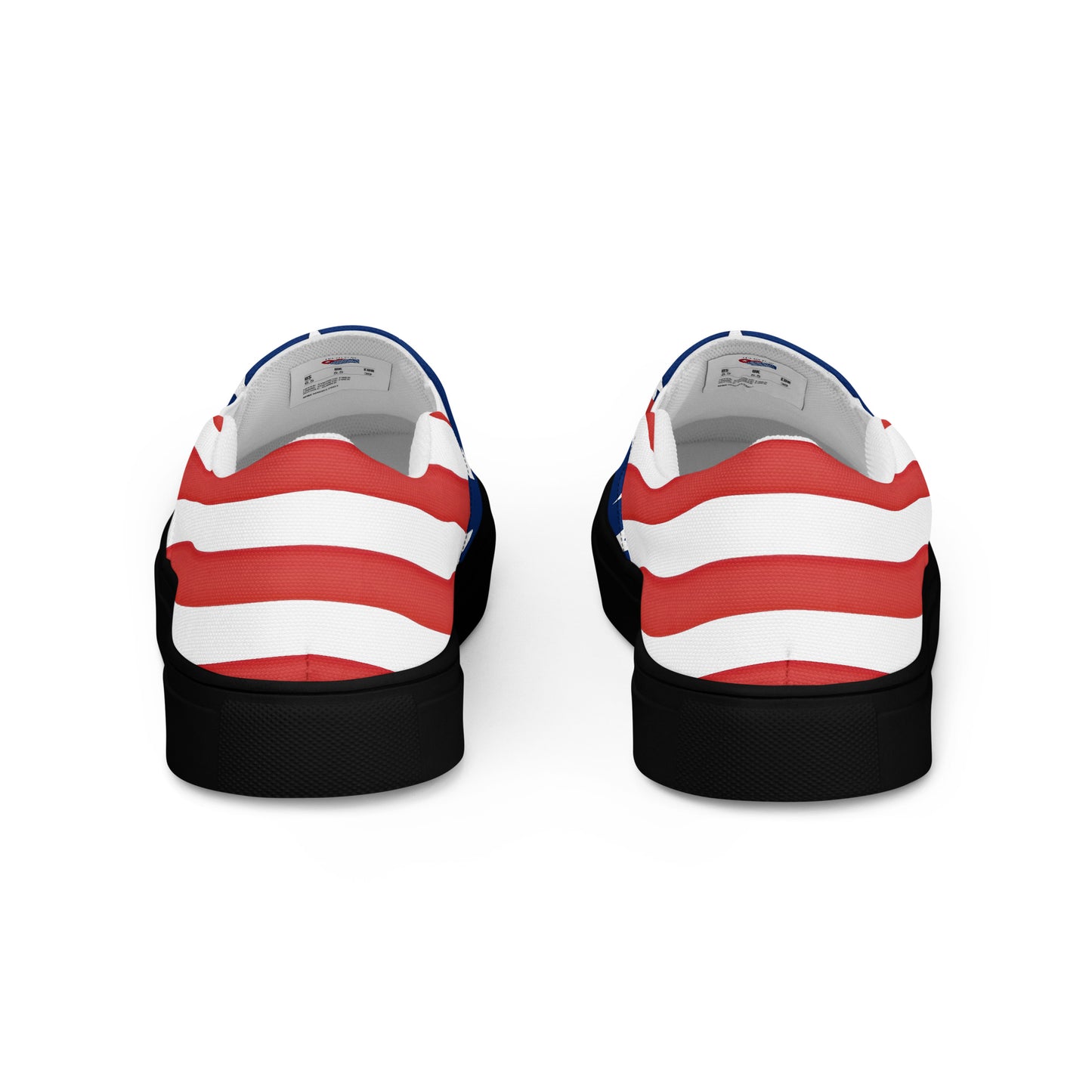USA Flag Men’s Slip-On Canvas Shoes – Stars and Stripes Comfort with Style - Luv My Flag