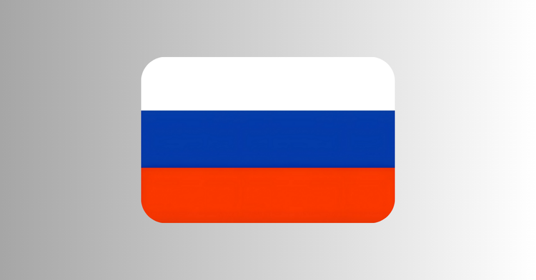 The flag of Russia