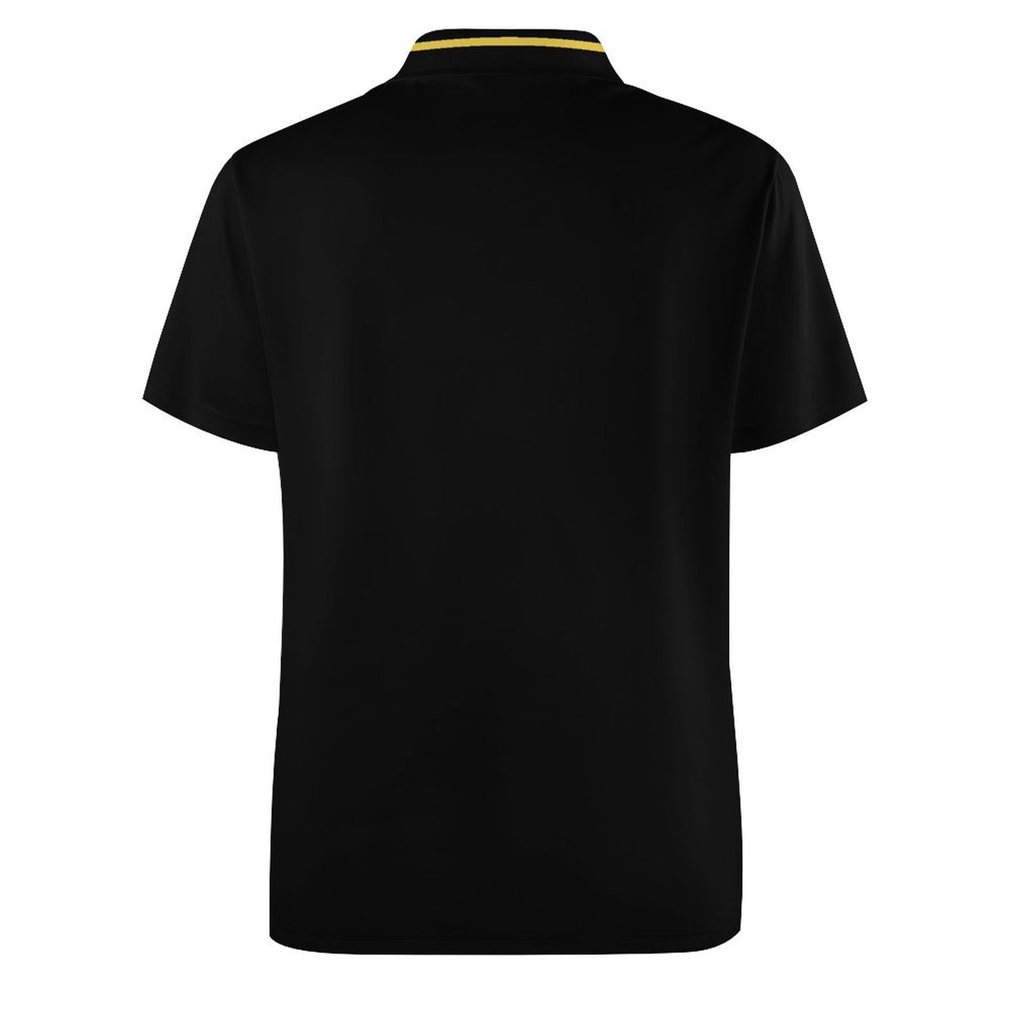 Thin Gold Line Flag Inspired Style-2 Women's Straight Fit Polo Shirt
